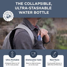 Load image into Gallery viewer, Collapsible Water Bottle | 25oz