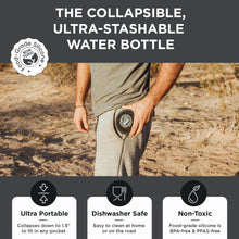 Load image into Gallery viewer, Collapsible Water Bottle | 25oz