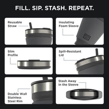 Load image into Gallery viewer, Collapsible Insulated Drink Tumbler