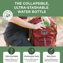 Load image into Gallery viewer, Collapsible Water Bottle | 17oz