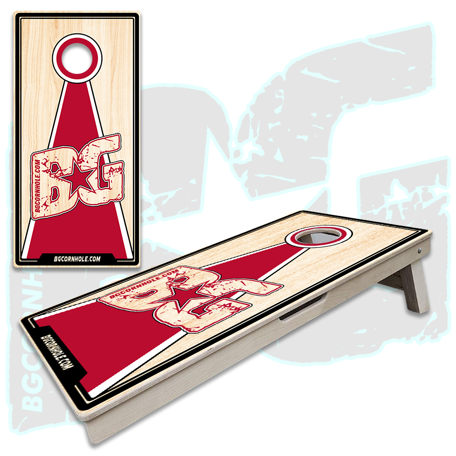 BG Red Cornhole Boards - Backyard Boards