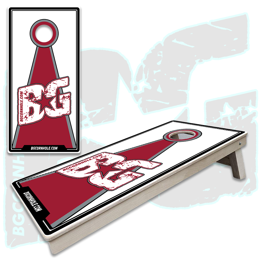 BG Crimson Cornhole Boards - Backyard Boards