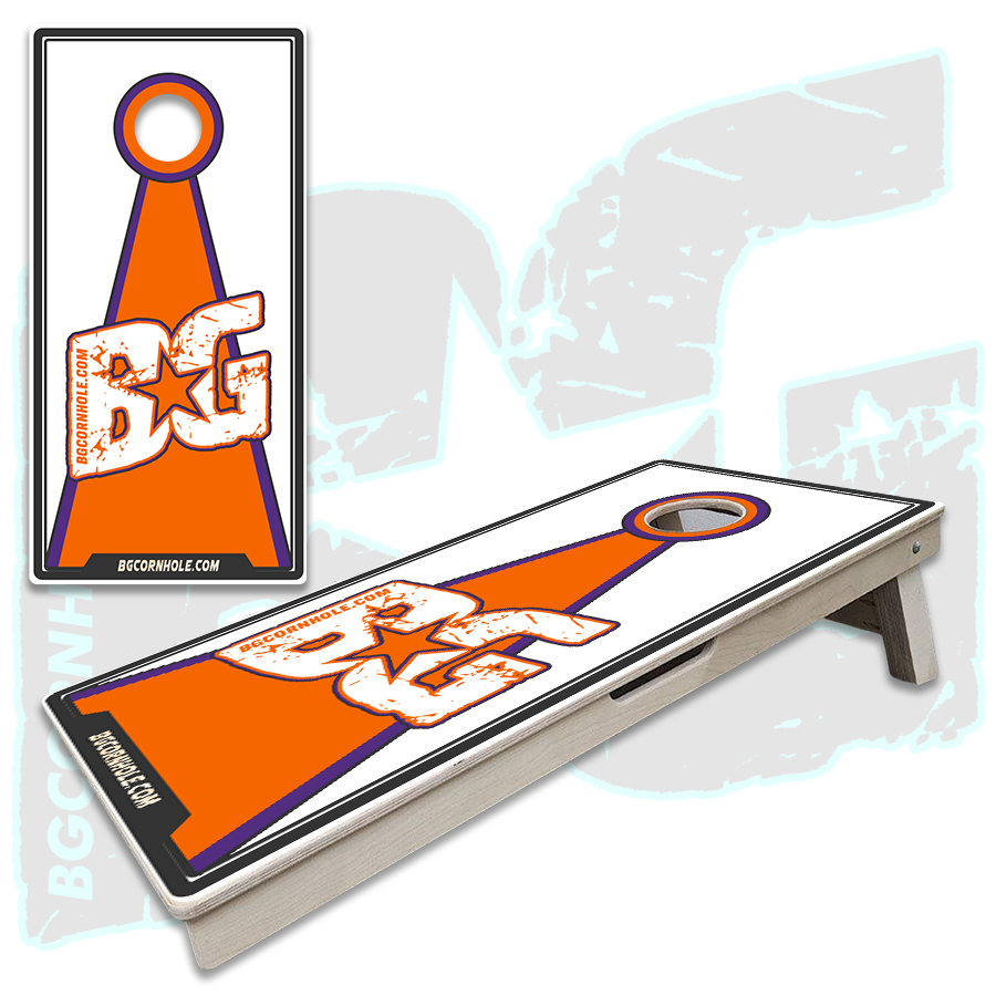 BG Orange/Purple Cornhole Boards - Backyard Boards
