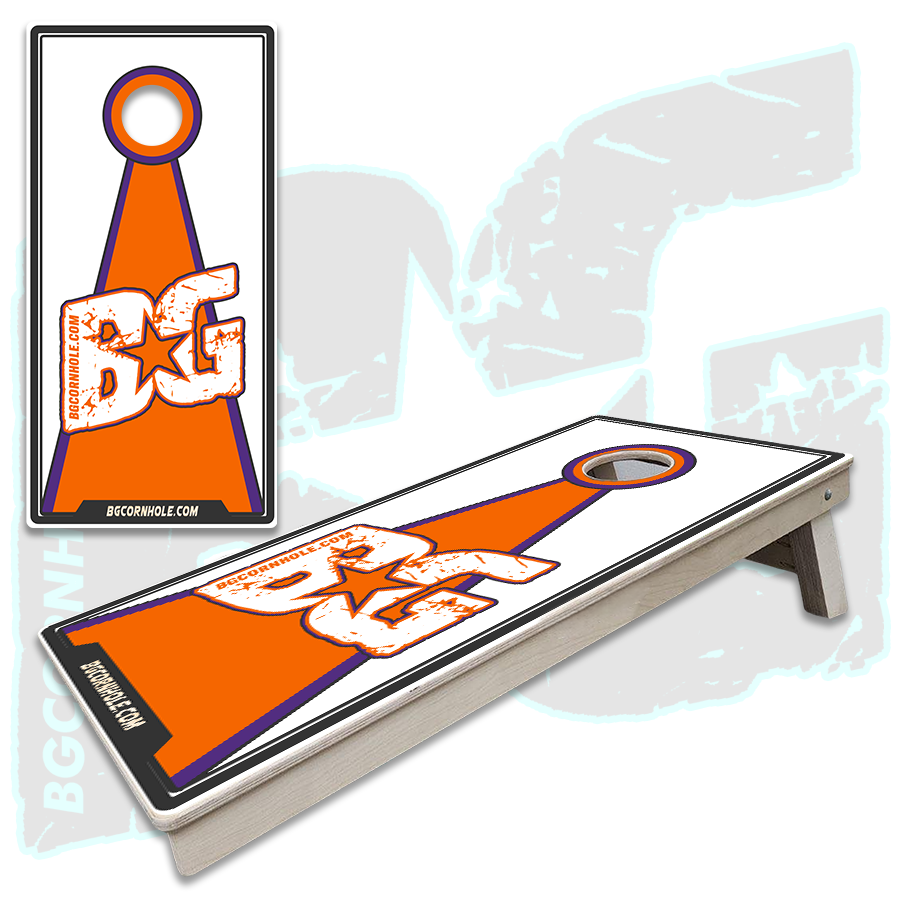 BG Orange/Purple Cornhole Boards - Backyard Boards