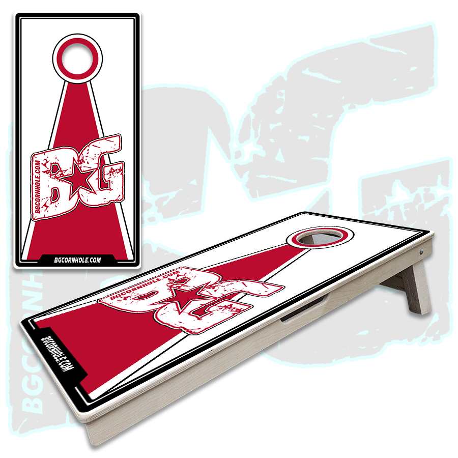 BG Red Cornhole Boards - Backyard Boards