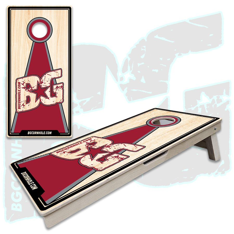 BG Crimson Cornhole Boards - Backyard Boards
