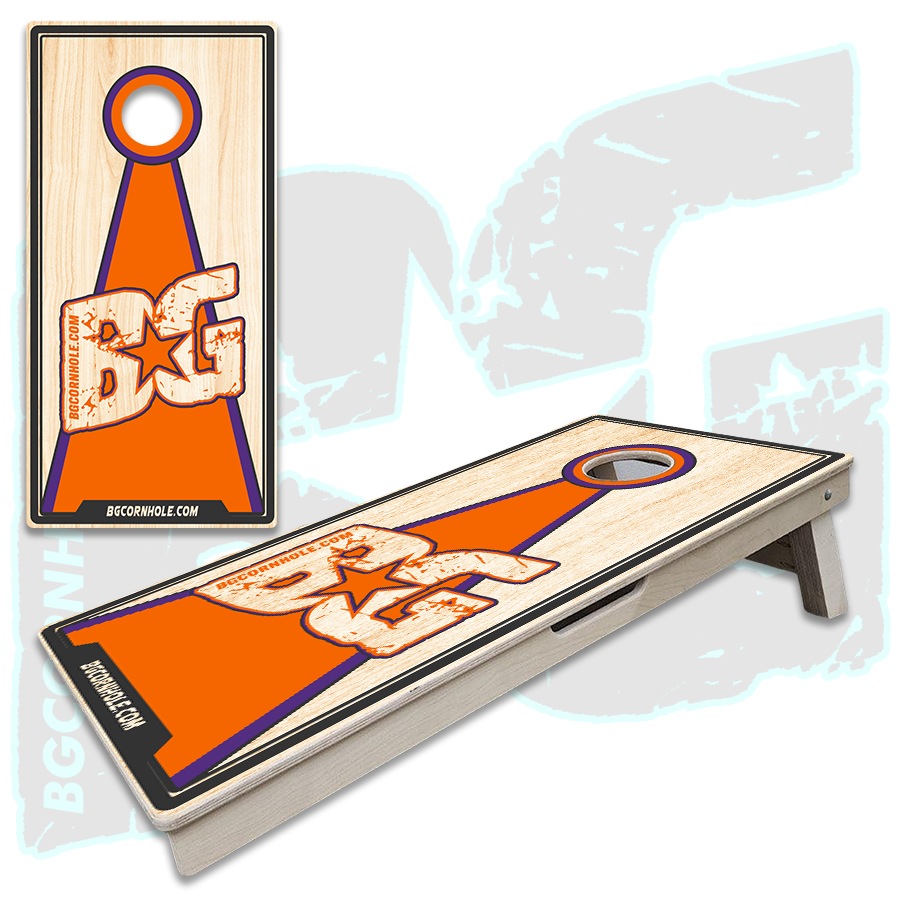 BG Orange/Purple Cornhole Boards - Backyard Boards