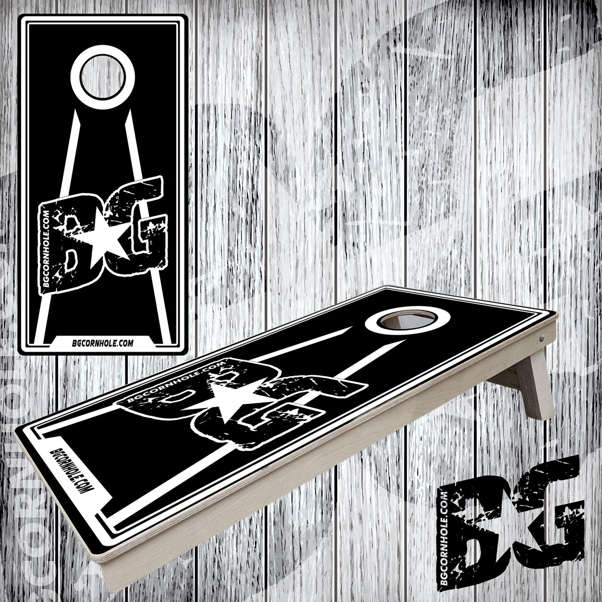 BG "Arrow Wood Black" Boards - Elite Model