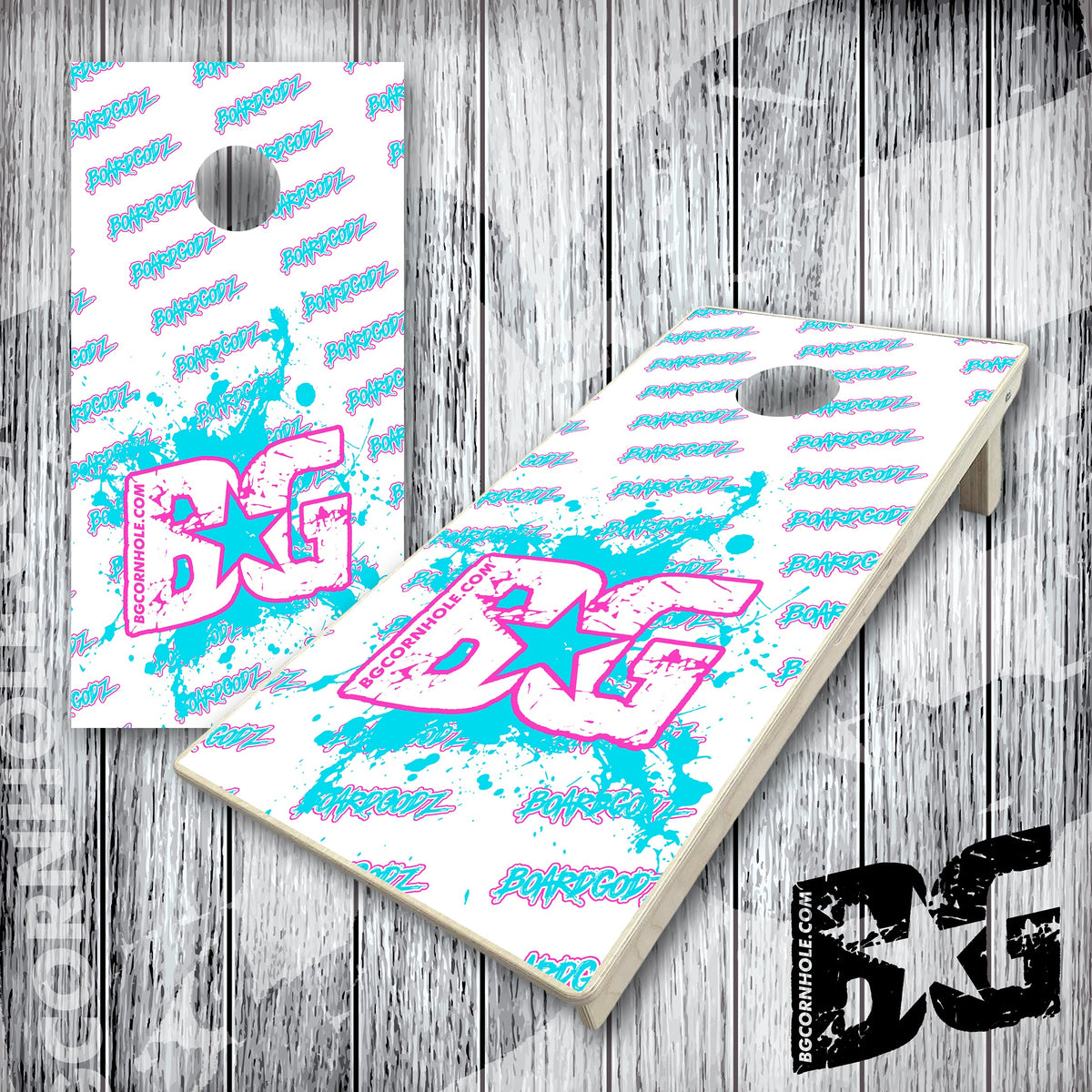 BG "BoardGodz Miami" Cornhole Boards - Elite Model