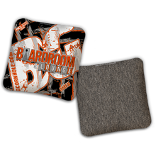 Load image into Gallery viewer, 2026 BG Multiple Bag Models - "Black The Boardroom &amp; Lounge” Collab - ACL Pro Stamped Cornhole Bags - SET OF 4 BAGS