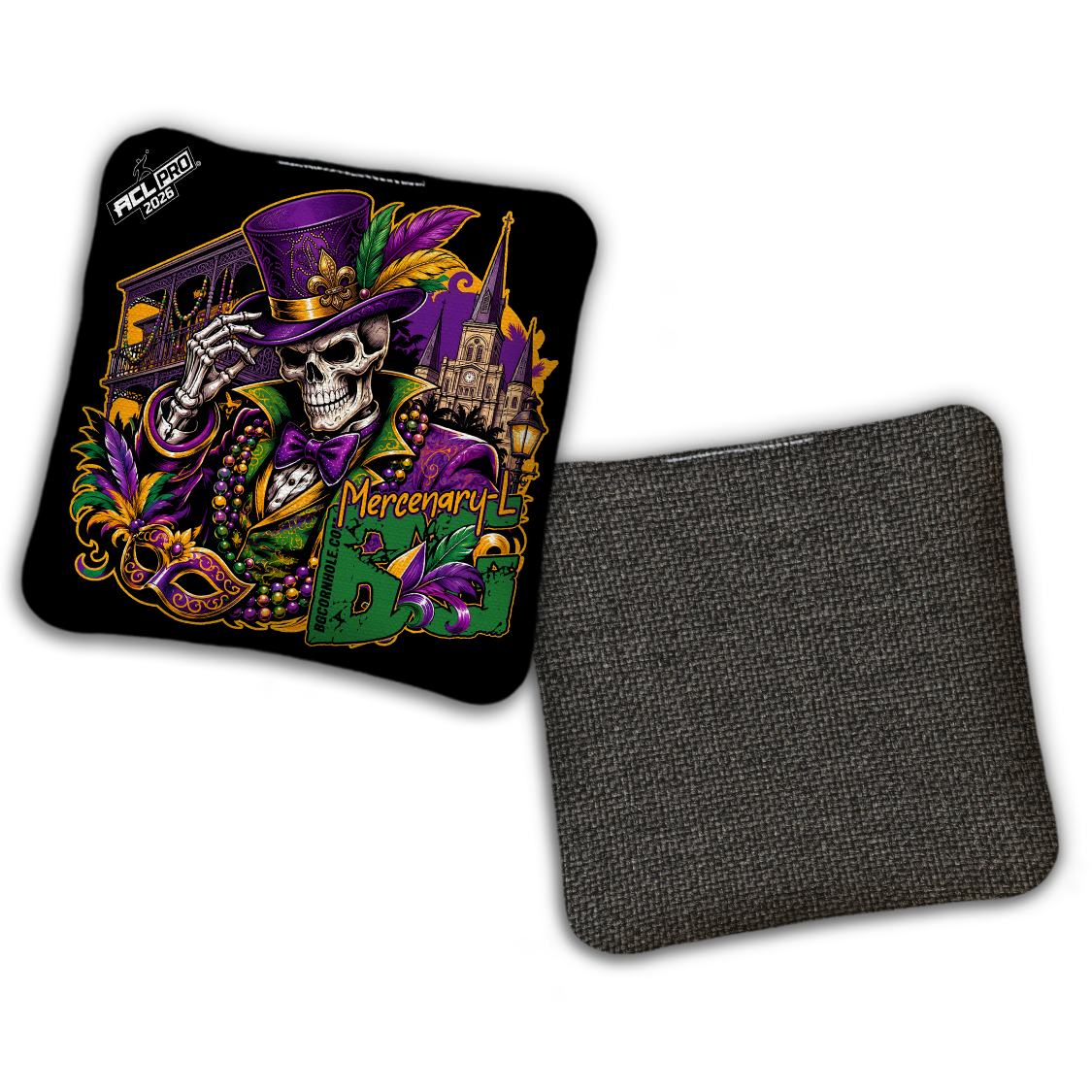 2026 BG "BOURBON STREET" - ACL Pro Stamped Cornhole Bags - SET OF 4 BAGS