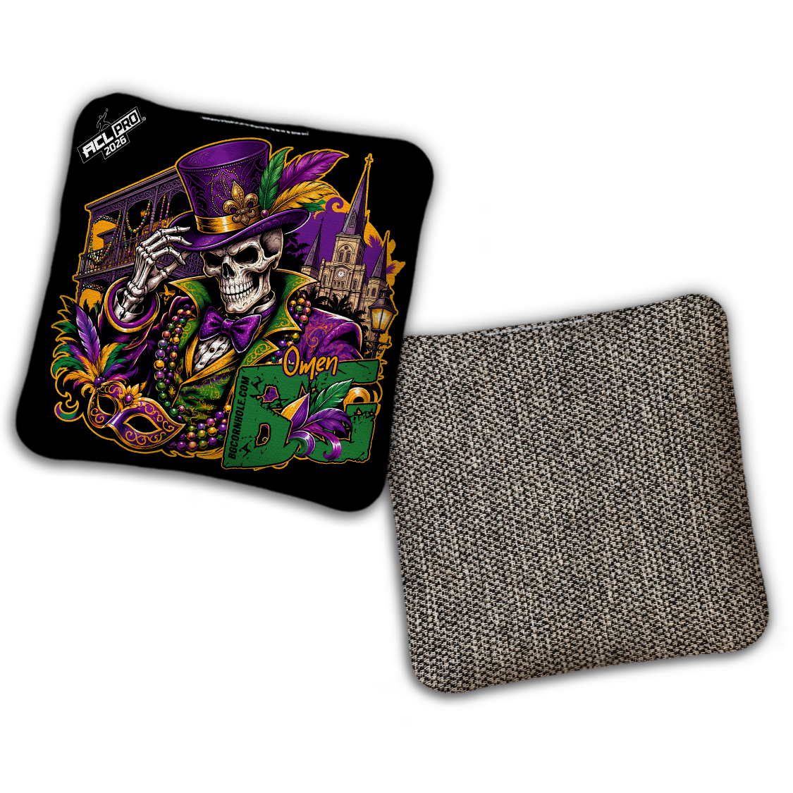 2026 BG "BOURBON STREET" - ACL Pro Stamped Cornhole Bags - SET OF 4 BAGS