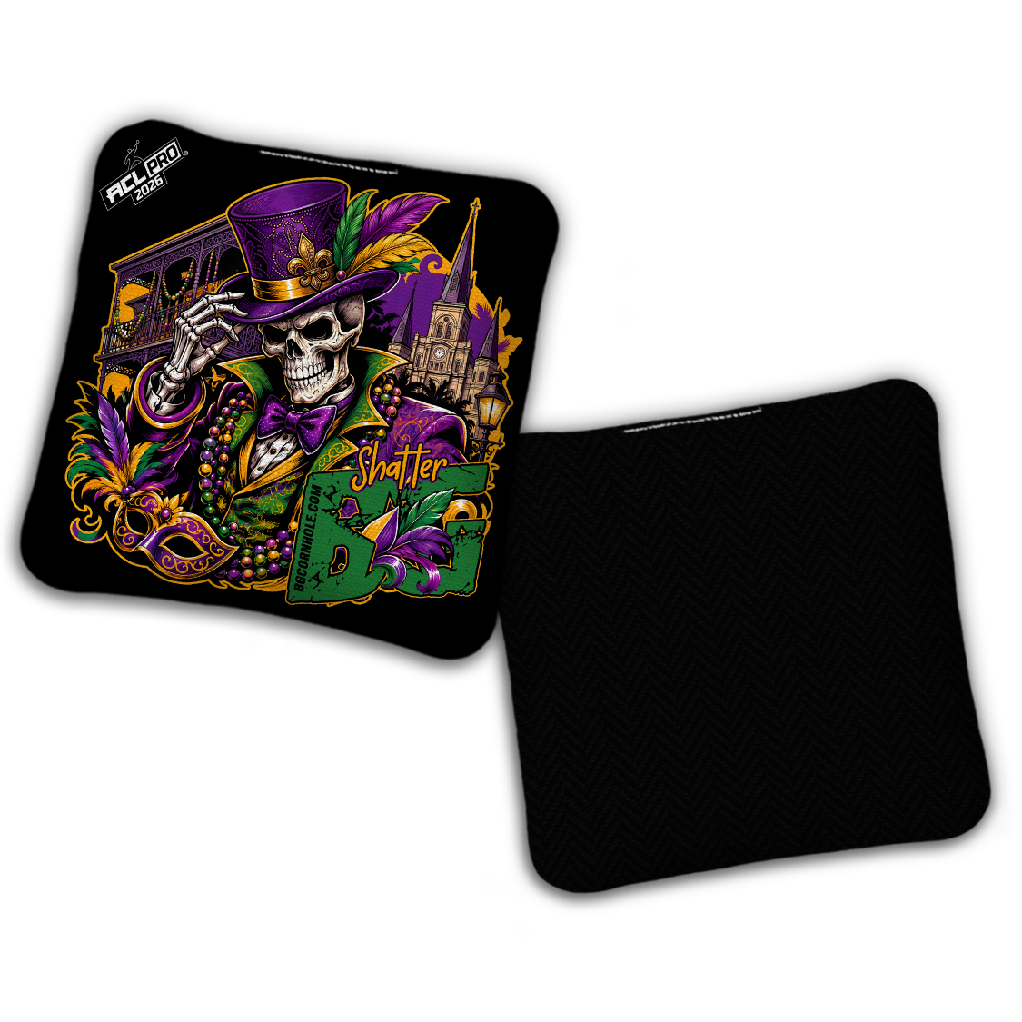 2026 BG "BOURBON STREET" - ACL Pro Stamped Cornhole Bags - SET OF 4 BAGS