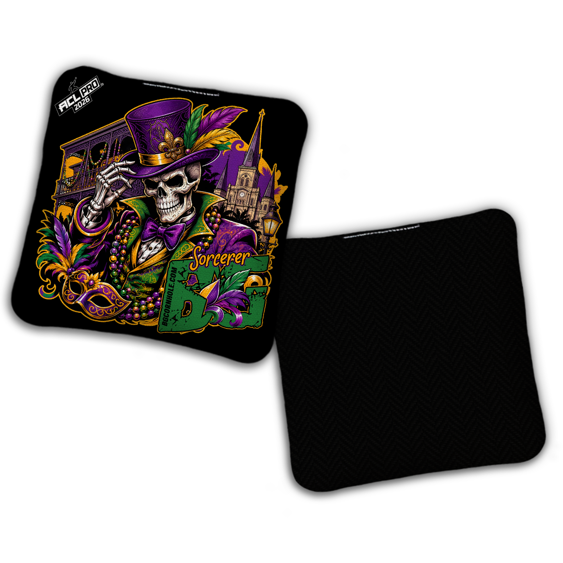 2026 BG "BOURBON STREET" - ACL Pro Stamped Cornhole Bags - SET OF 4 BAGS