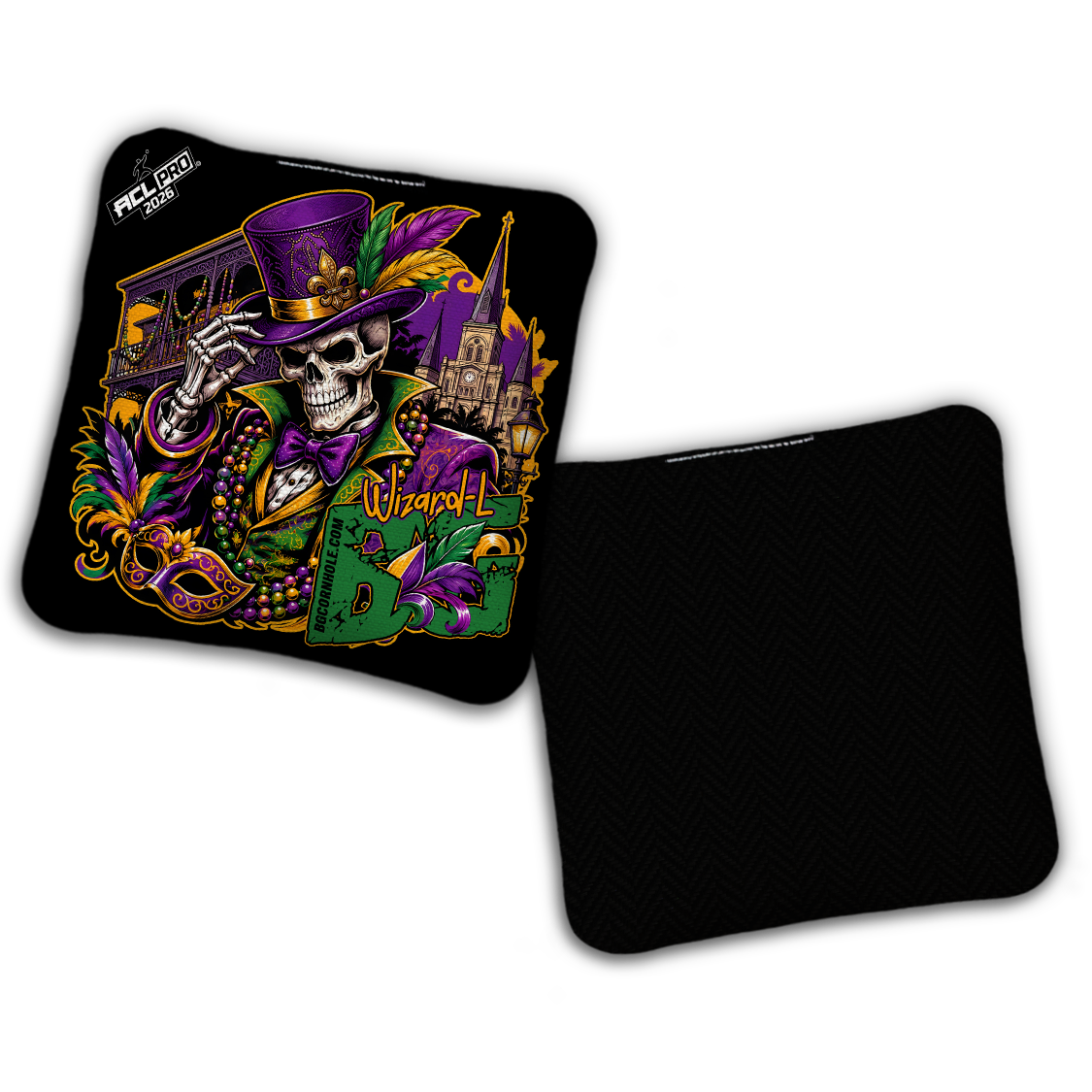 2026 BG "BOURBON STREET" - ACL Pro Stamped Cornhole Bags - SET OF 4 BAGS
