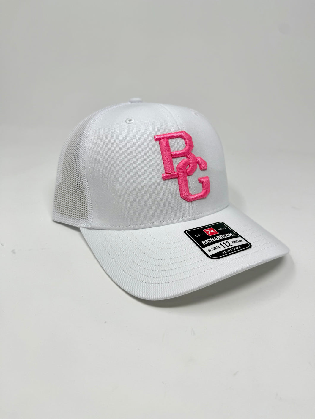 White 112 Trucker Hat - Colored Embroidery - RICHARDSON