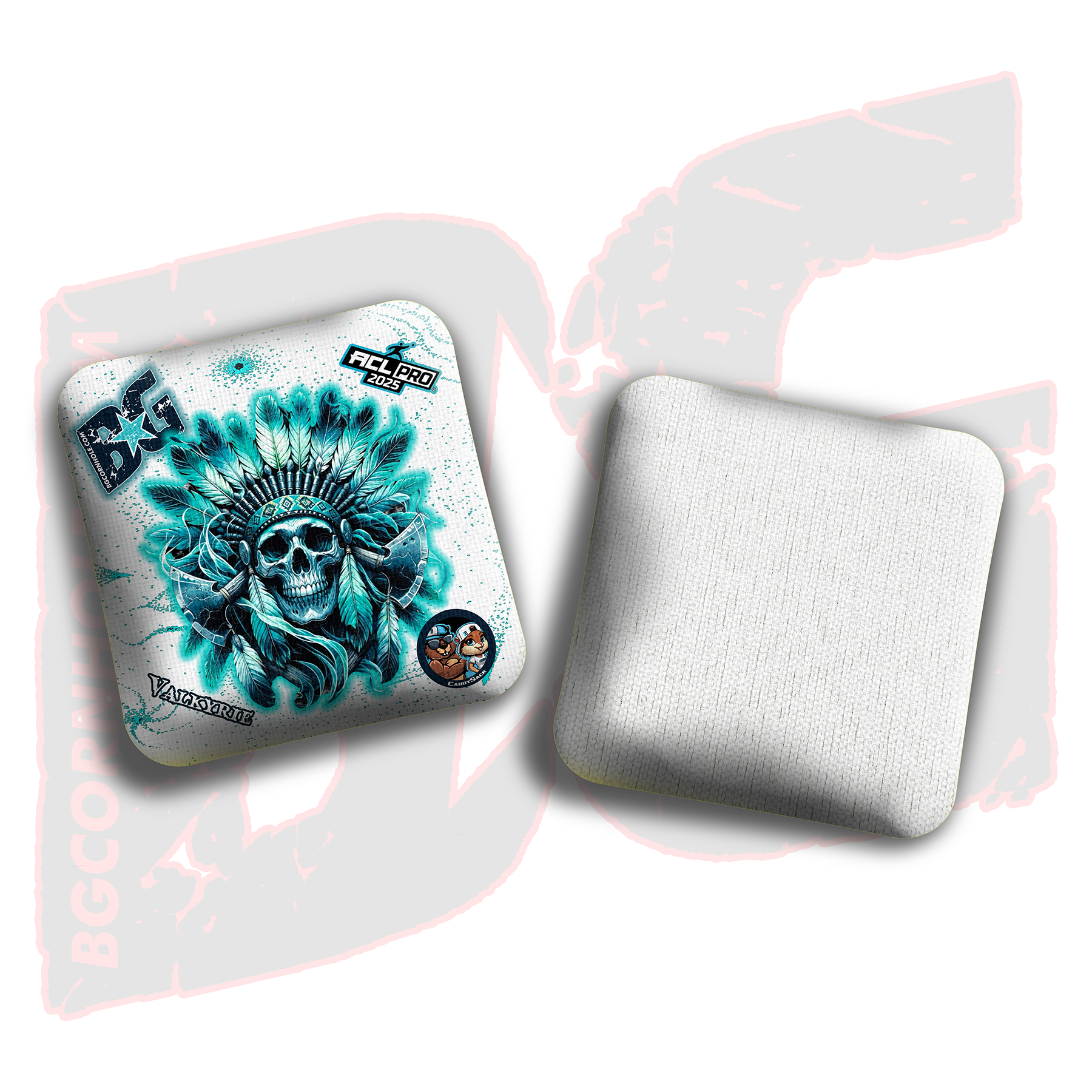 2026 Multiple Bag Models  "Ghost Chief” Collab - ACL Pro Stamped Cornhole Bags - SET OF 4 BAGS
