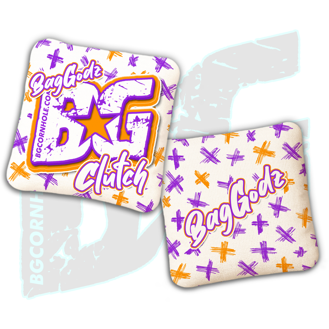 BG Multiple Bag Models  - "X" - Non Stamped Cornhole Bags - SET OF 4 bags
