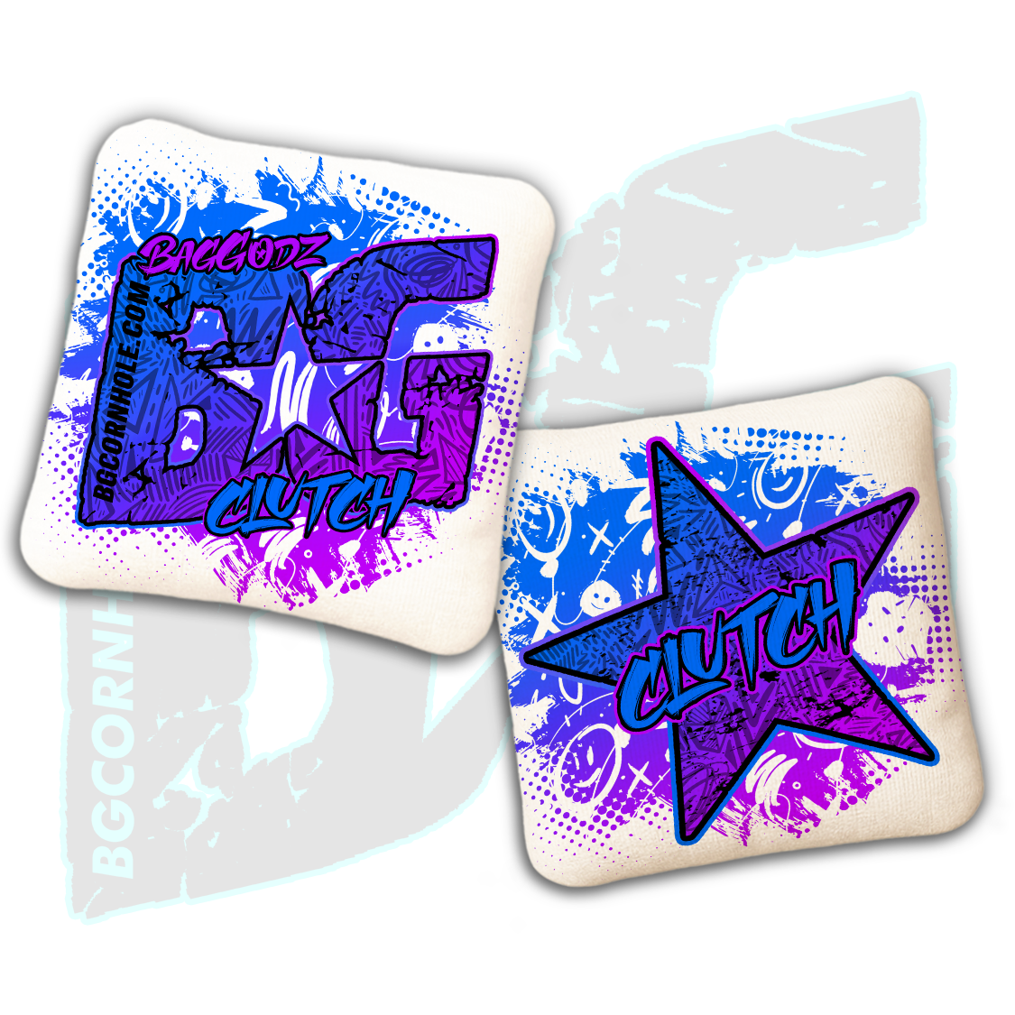 BG Multiple Bag Models  - "Hyper Ink" - Non Stamped Cornhole Bags - SET OF 4 bags