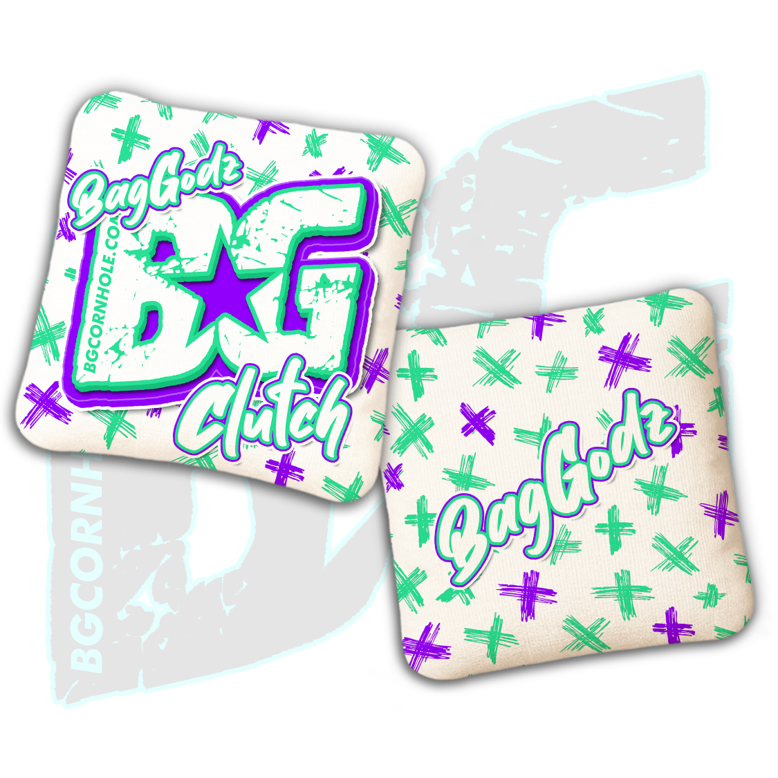 BG Multiple Bag Models  - "X" - Non Stamped Cornhole Bags - SET OF 4 bags