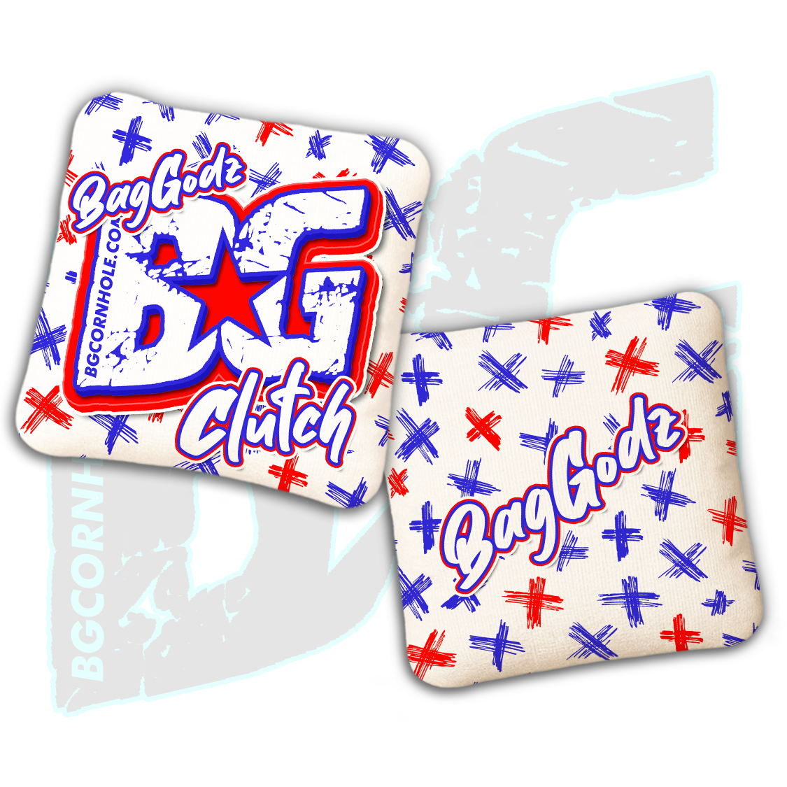 BG Multiple Bag Models  - "X" - Non Stamped Cornhole Bags - SET OF 4 bags