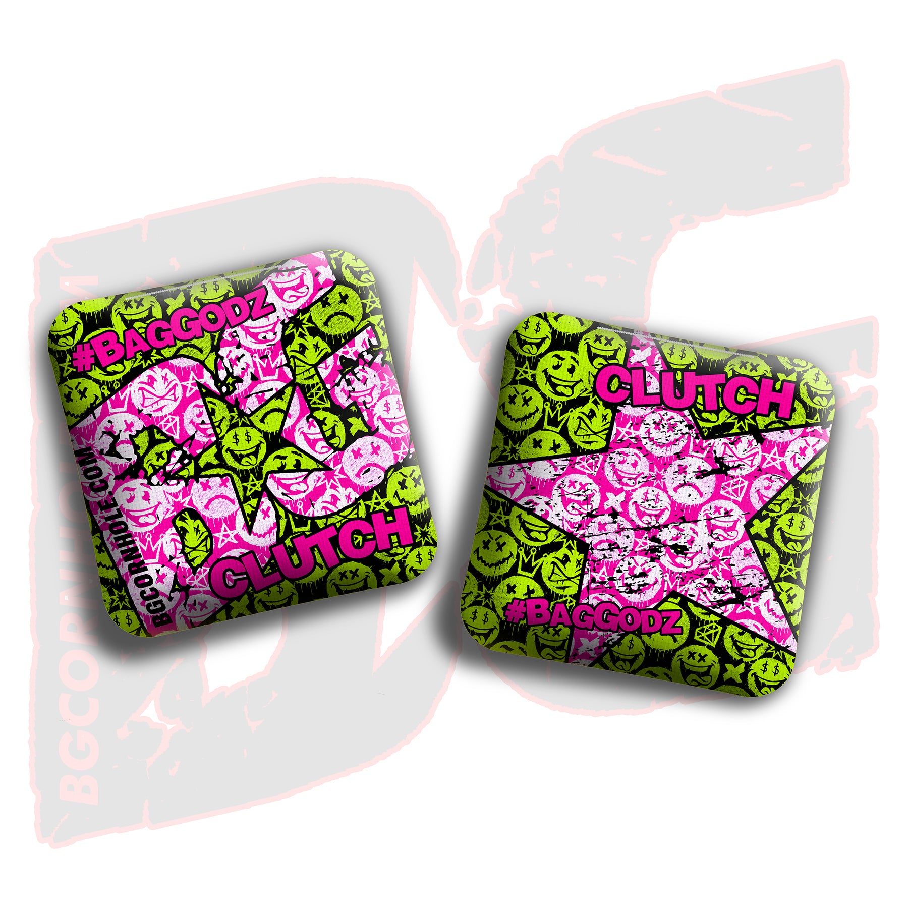 BG Clutch  - "Clutch Says Cheese” - Non Stamped Cornhole Bags - SET OF 4 bags
