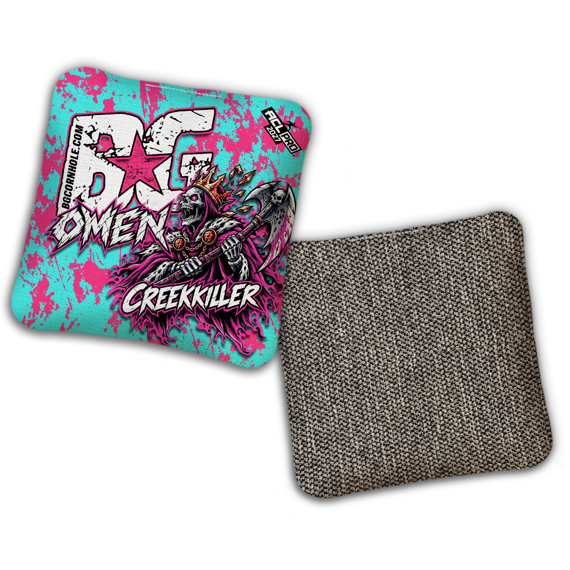 2027 BG Multiple Bag Models "Creekkiller" - ACL Pro Stamped Cornhole Bags