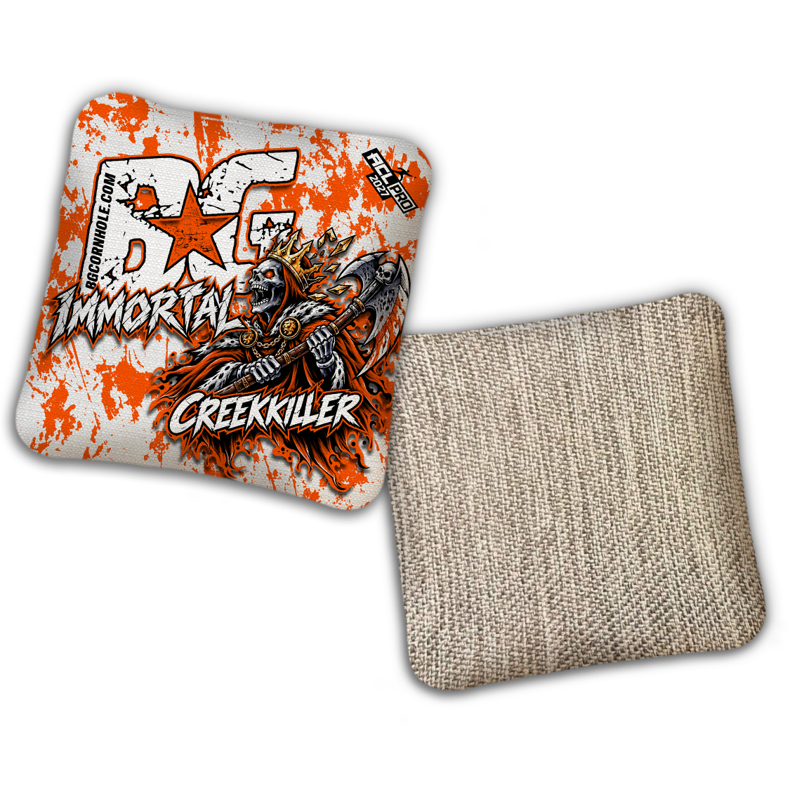 2027 BG Multiple Bag Models "Creekkiller" - ACL Pro Stamped Cornhole Bags