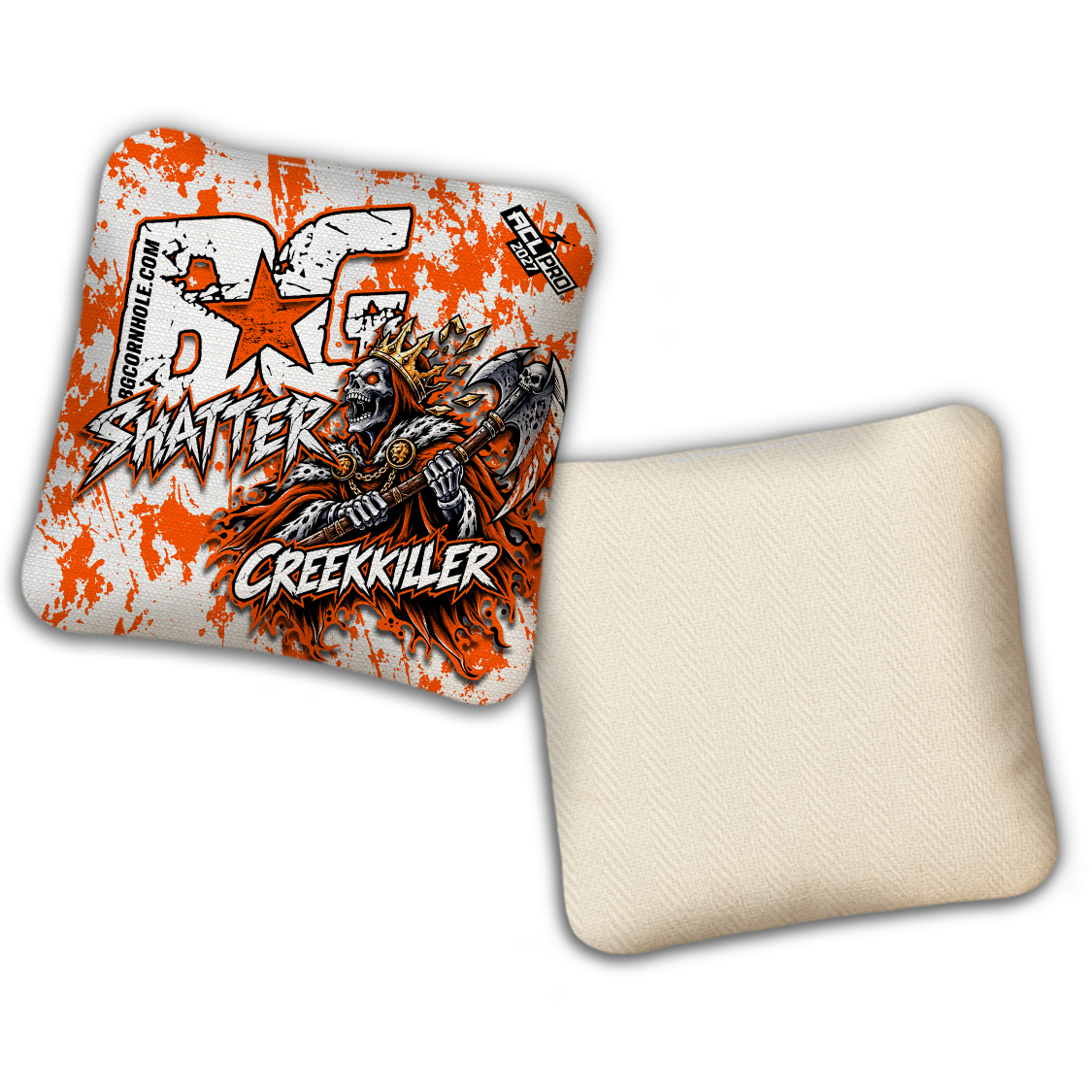 2027 BG Multiple Bag Models "Creekkiller" - ACL Pro Stamped Cornhole Bags
