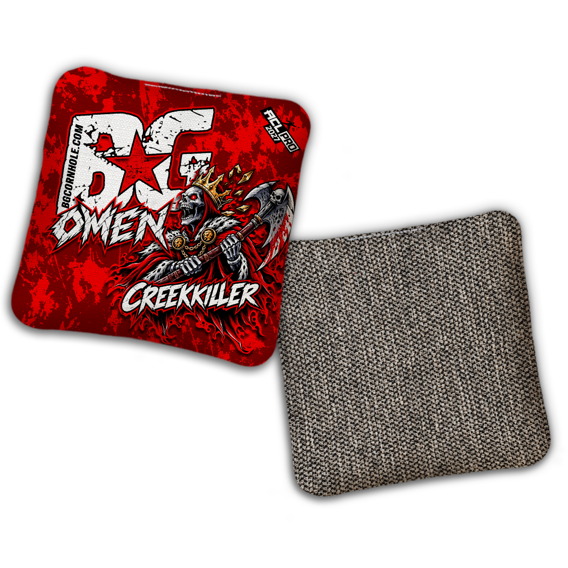 2027 BG Multiple Bag Models "Creekkiller" - ACL Pro Stamped Cornhole Bags