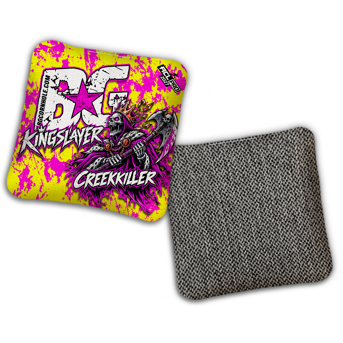 2027 ACL - BG Multiple Bag Models "Creekkiller" - Pro Stamped Cornhole Bags - SET OF 4 BAGS