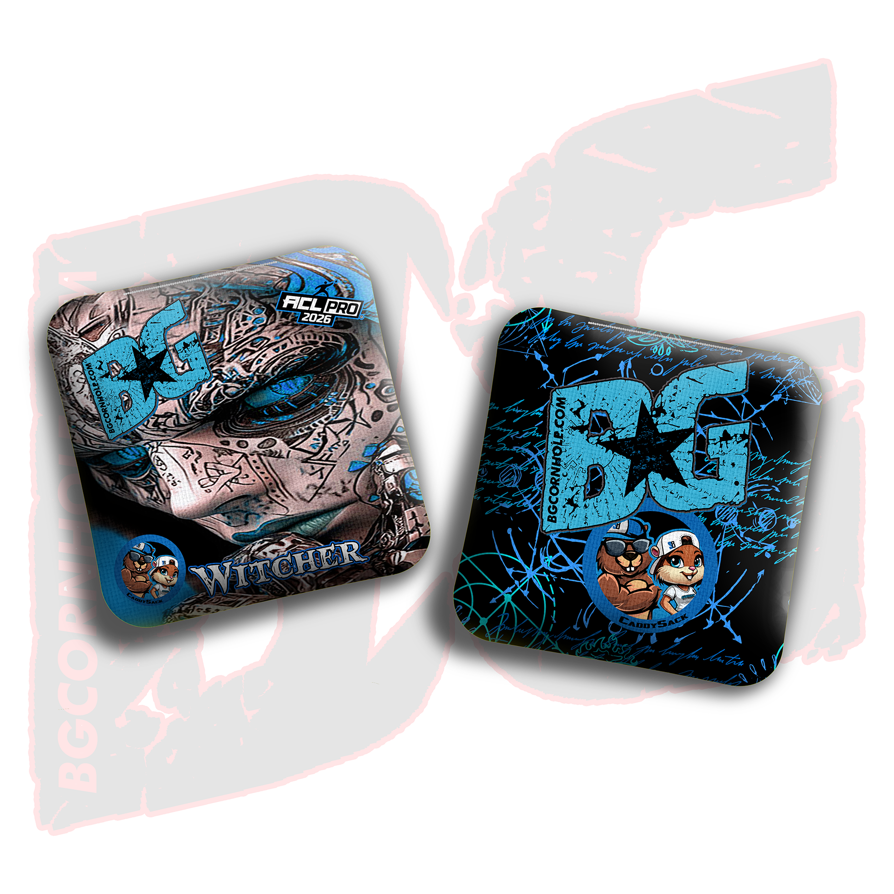 2026 Multiple Bag Models  "Oracle” Collab - ACL Pro Stamped Cornhole Bags - SET OF 4 BAGS