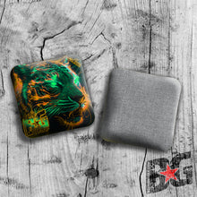 Load image into Gallery viewer, BG Viking 4&quot; Mini Cornhole Bags - “EYE OF THE TIGER” - Set of 4 Bags