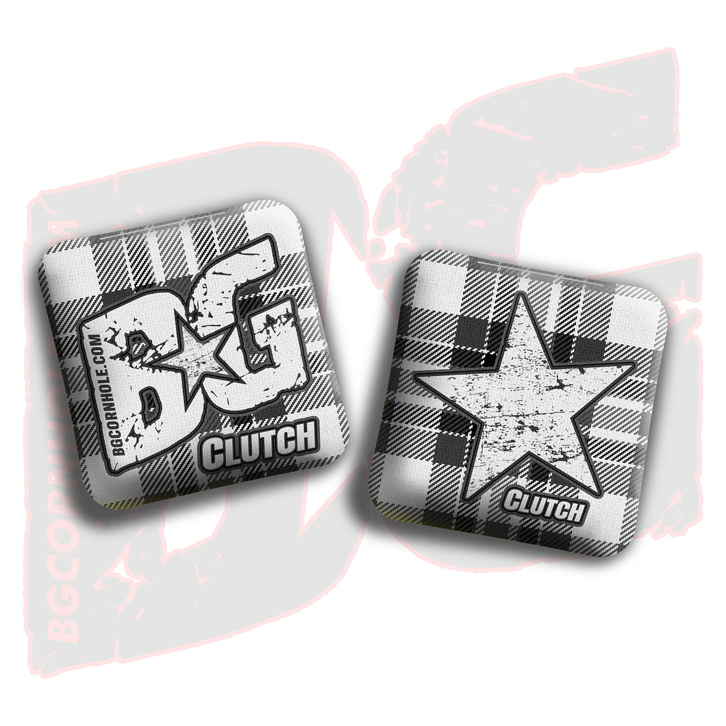 2026 BG Clutch  - “Flannel  Finesse” - Non Stamped Cornhole Bags - SET OF 4 bags