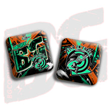 Load image into Gallery viewer, 2026 BG Multiple Bag Models&quot;Fish On Target” Collab - ACL Pro Stamped Cornhole Bags - SET OF 4 BAGS