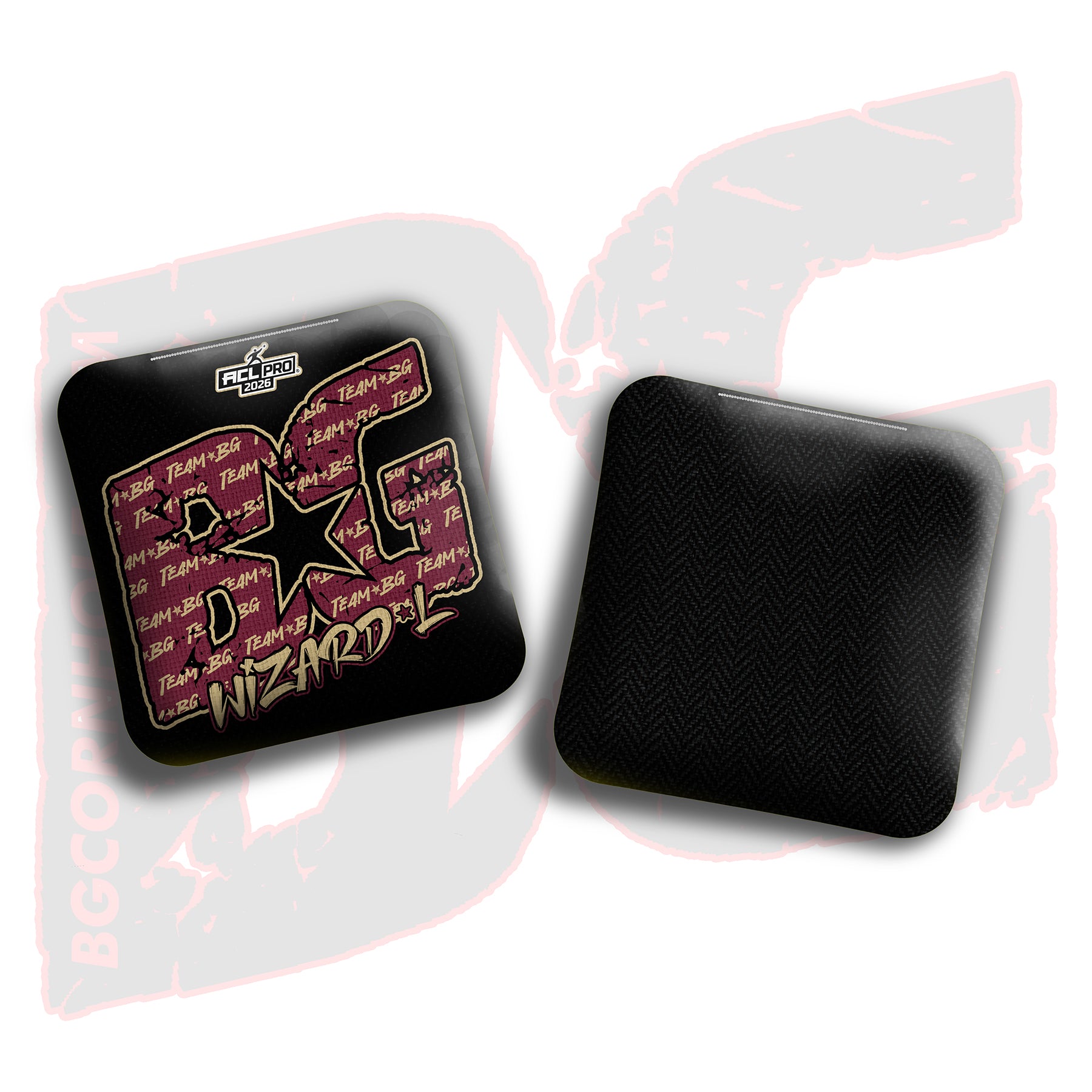 2026 BG Multiple Bag Models "Garnet/Gold Logo Colormatch " - ACL Pro Stamped Cornhole Bags - SET OF 4 BAGS