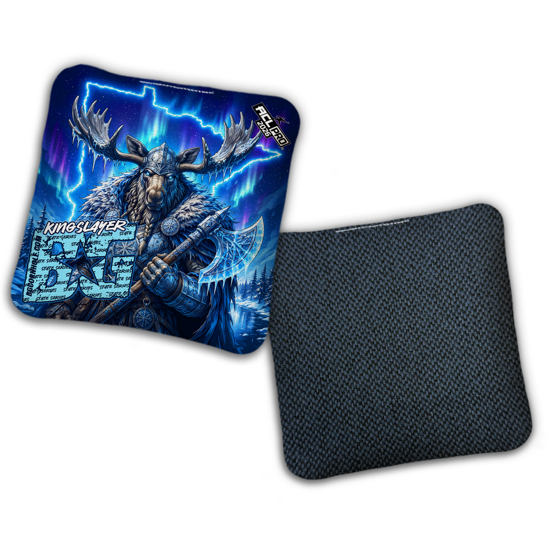 2026 BG Multiple Bag Models "FROST GOD MN" - ACL Pro Stamped Cornhole Bags - SET OF 4 BAGS