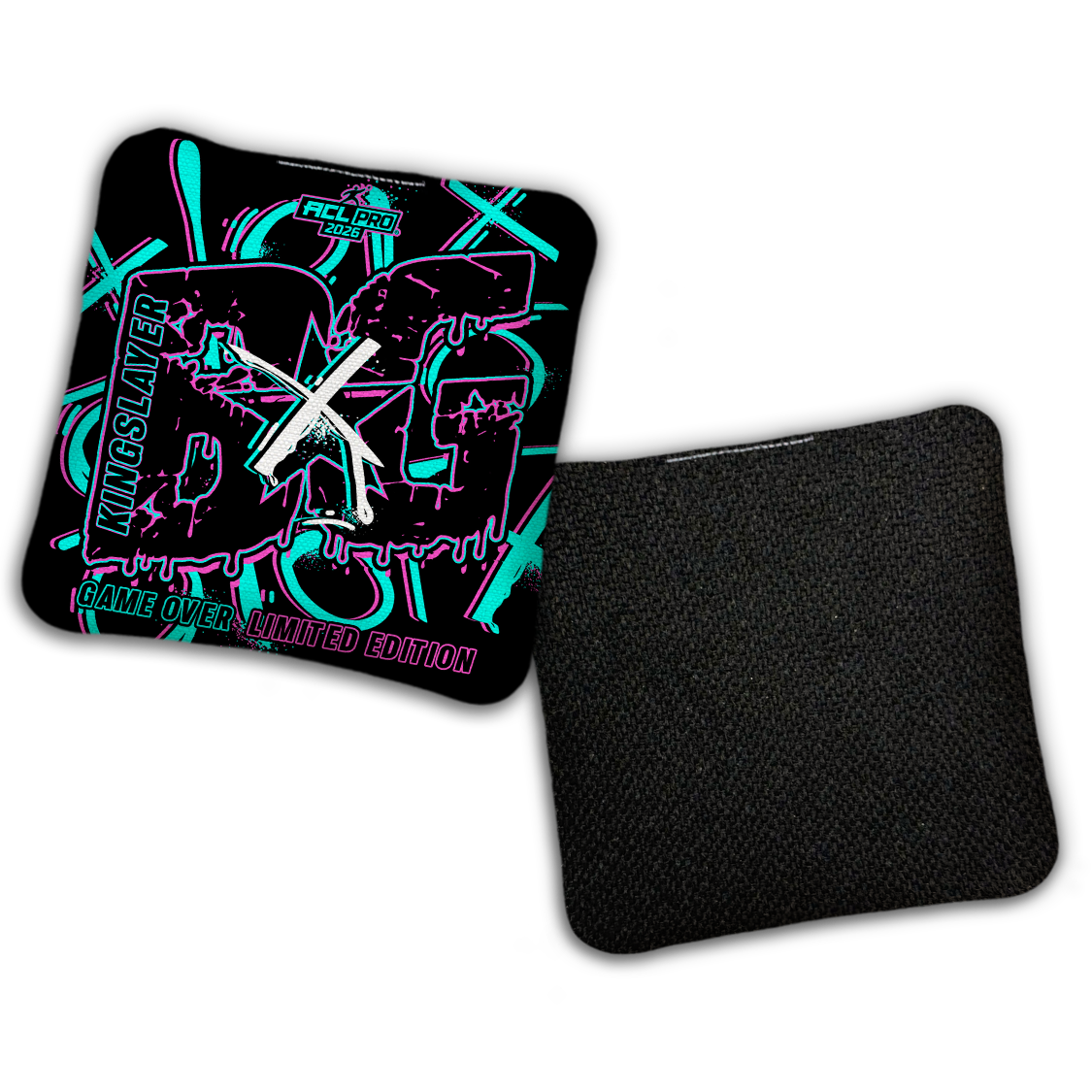 2026 BG Multiple Bag Models "Game Over" - ACL Pro Stamped Cornhole Bags - SET OF 4 BAGS