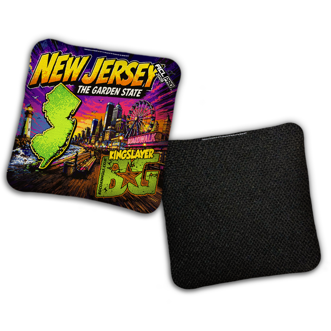2026 BG Multiple Bag Models "THE GARDEN STATE NJ" - ACL Pro Stamped Cornhole Bags - SET OF 4 BAGS