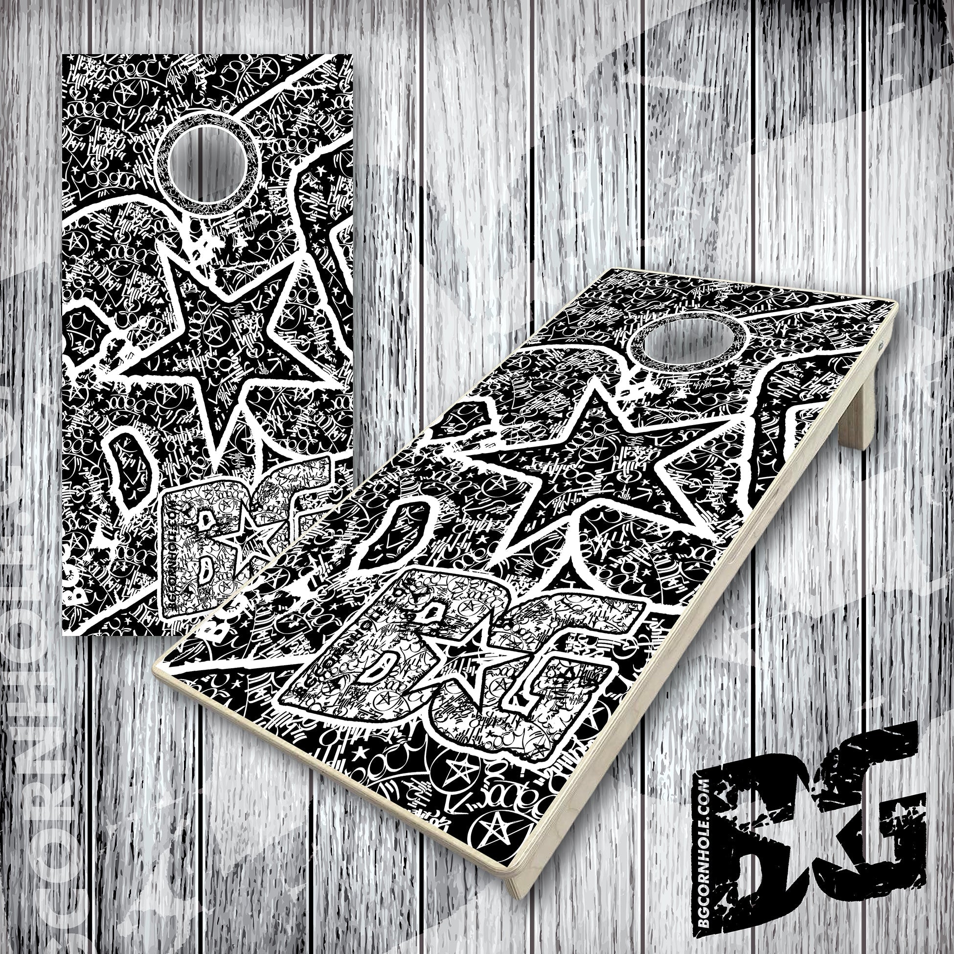 BG "BG Graffiti" Cornhole Boards - Elite Model