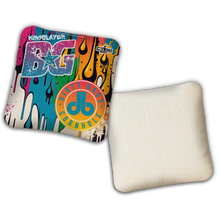 Load image into Gallery viewer, 2026 BG Multiple Bag Models - "DB Graffiti Dripping Paint” Dirty Bags Collab - ACL Pro Stamped Cornhole Bags - SET OF 4 BAGS