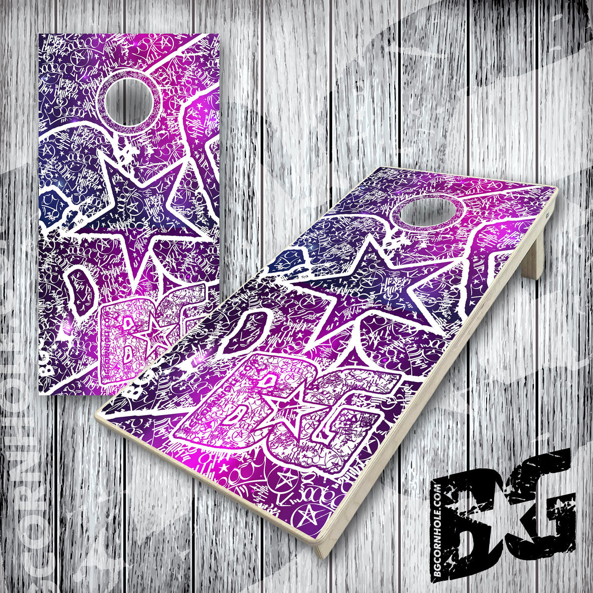BG "BG Graffiti" Cornhole Boards - Elite Model