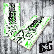 Load image into Gallery viewer, BG &quot;Grunge Stripe&quot; Cornhole Boards - Elite Model