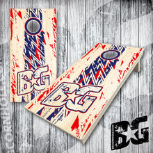 Load image into Gallery viewer, BG &quot;Grunge Stripe&quot; Cornhole Boards - Elite Model