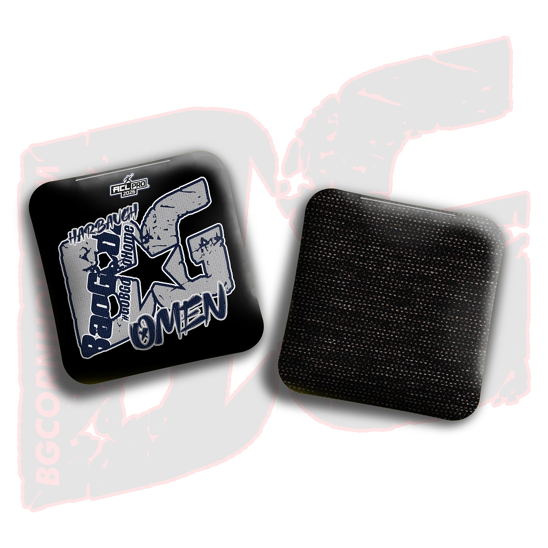 2026 BG Multiple Bag Models  - "Devon Harbaugh” - ACL Pro Stamped Cornhole Bags - SET OF 4 BAGS