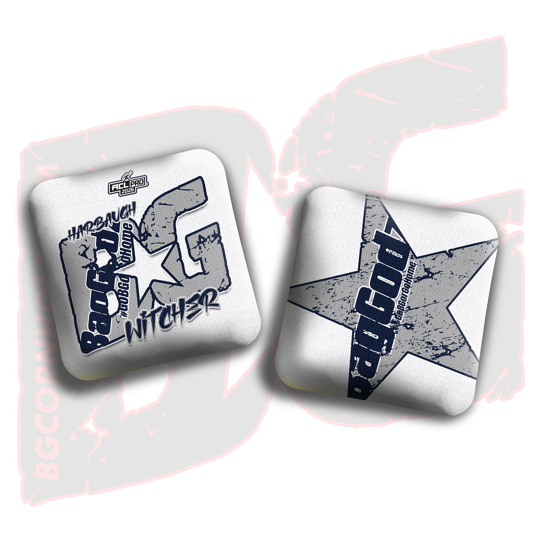 2026 BG Multiple Bag Models  - "Devon Harbaugh” - ACL Pro Stamped Cornhole Bags - SET OF 4 BAGS