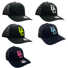 Load image into Gallery viewer, Black 112 Trucker Hat - Colored Embroidery - RICHARDSON