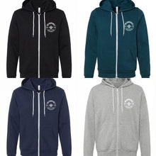 Load image into Gallery viewer, BG Unisex Sponge Fleece Full-Zip Hoodie - Multiple Colors