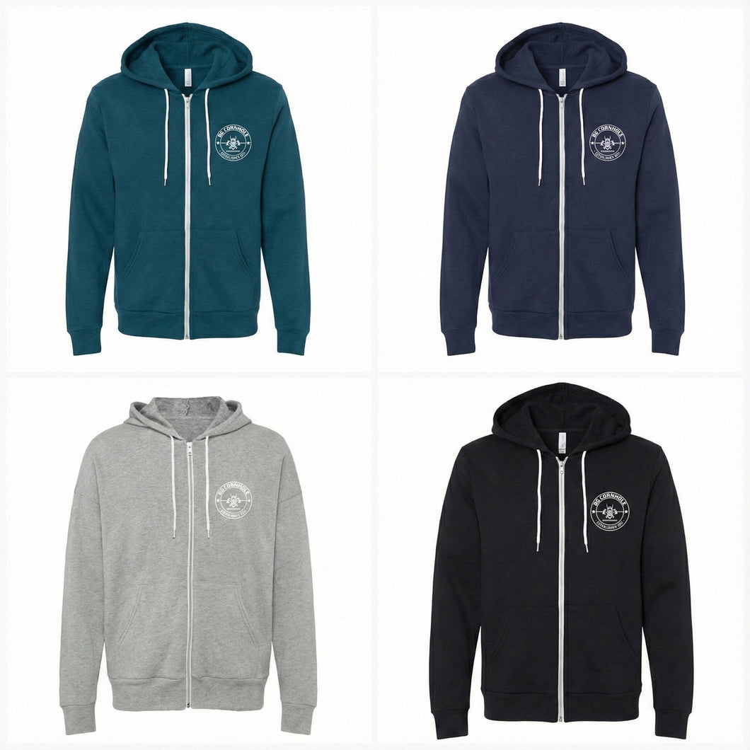 BG Unisex Sponge Fleece Full-Zip Hoodie - Multiple Colors
