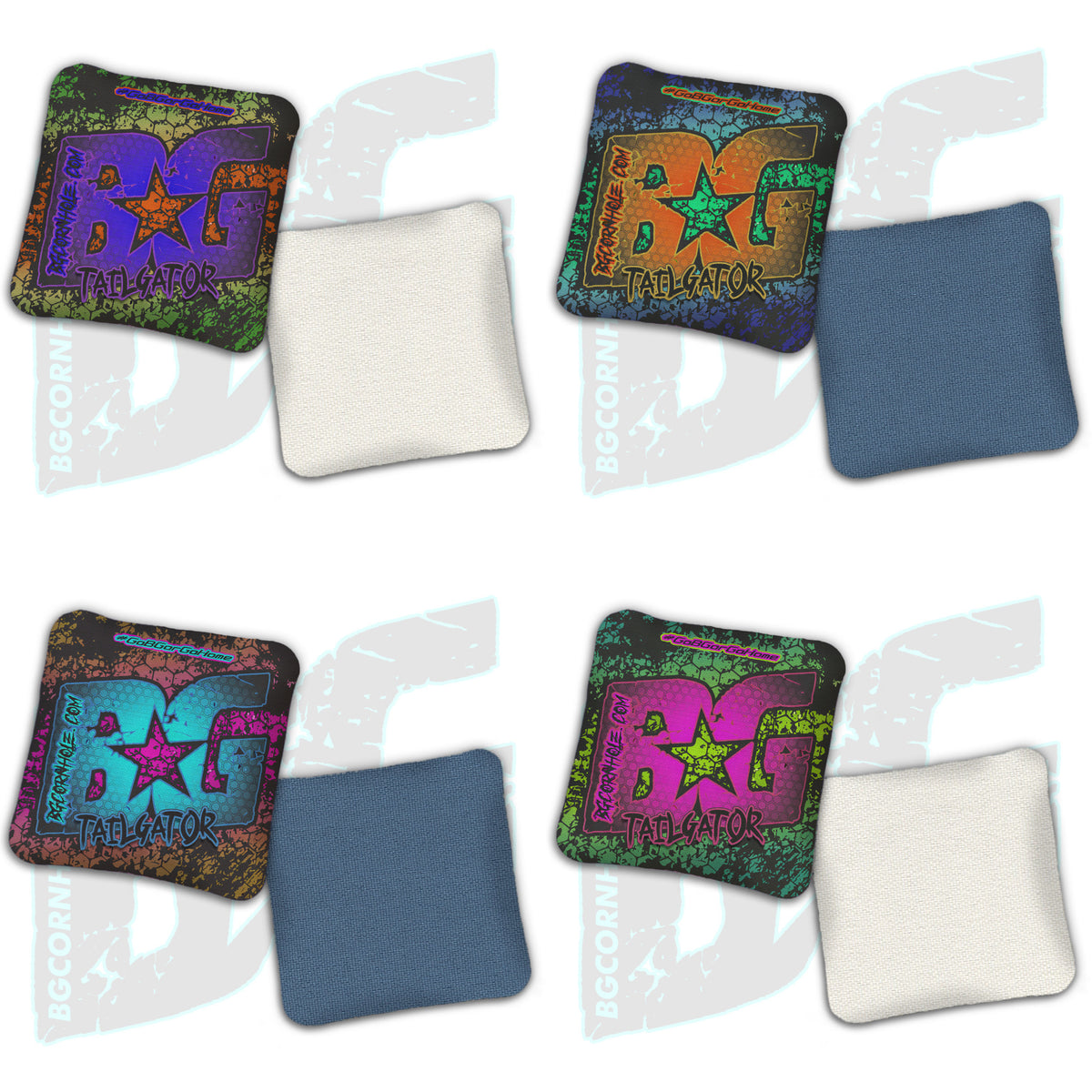 BG Tailgator  - "Killer Hex" - Non Stamped Cornhole Bags - SET OF 4 bags